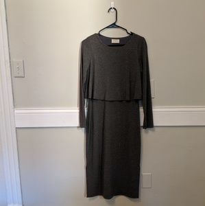 Long sleeve midi dress